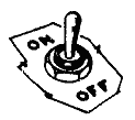 Two-position toggle switch