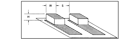 Sketches of Slide Switches showing dimensions and separation
